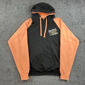 Exist Myrtle Beach South Carolina Hoodie Gray Orange Raglan Pullover Mens Large